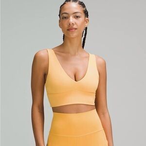 lululemon Align V‑Neck Bra – Mango Dream – Size 10